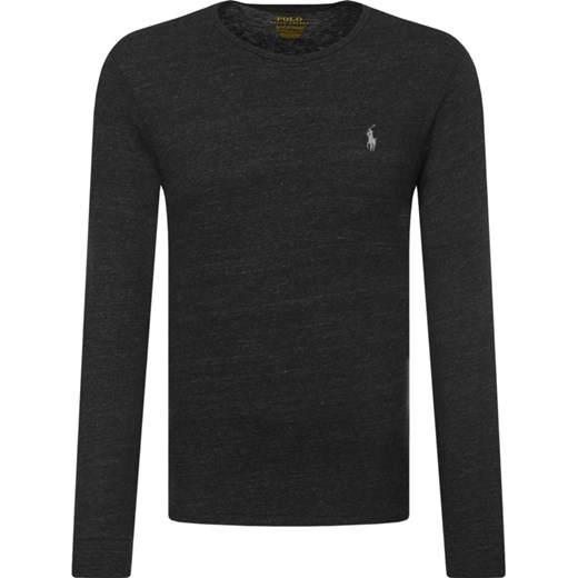 T-shirt męski Polo Ralph Lauren czarny casual z długim rękawem 