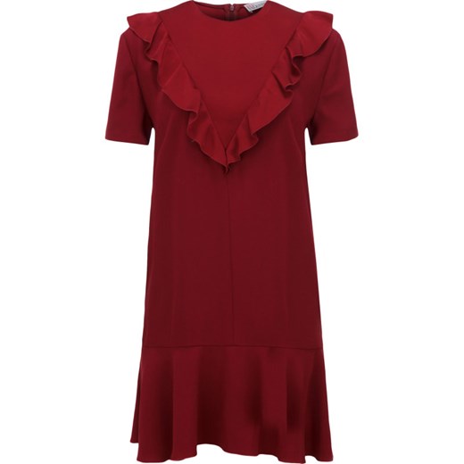Sukienka Red Valentino bez wzorów z krótkim rękawem 