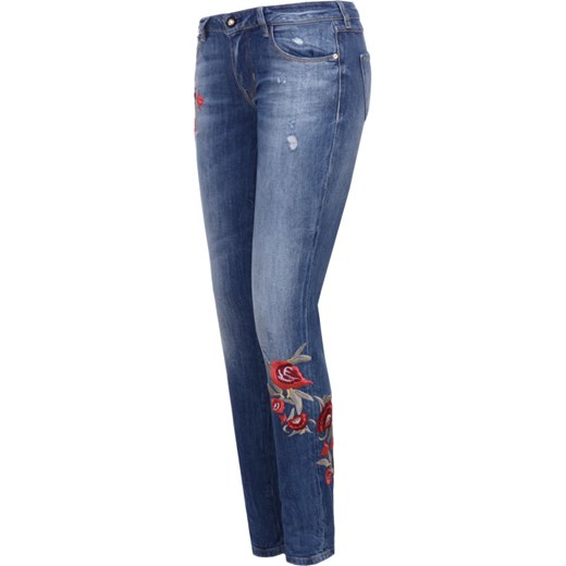 Jeansy damskie Guess Jeans w kwiaty 