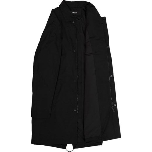 Czarny płaszcz męski Calvin Klein elegancki 