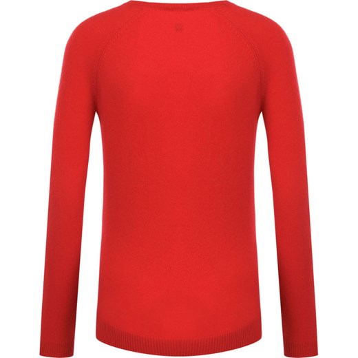 Sweter damski czerwony Tommy Hilfiger z okrągłym dekoltem 