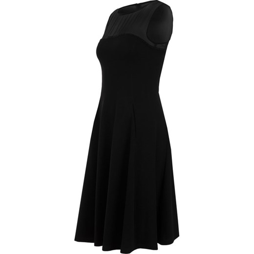 Sukienka Emporio Armani z okrągłym dekoltem czarna midi 