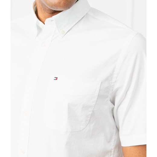 Koszula męska biała Tommy Hilfiger z kołnierzykiem button down z długimi rękawami 