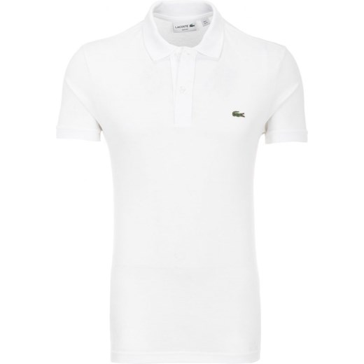 Biały t-shirt męski Lacoste z krótkimi rękawami 