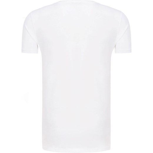 T-shirt męski Boss z bawełny z krótkim rękawem biały 
