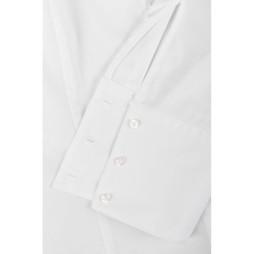 Koszula damska biała Hugo Boss z długim rękawem elegancka z tkaniny 