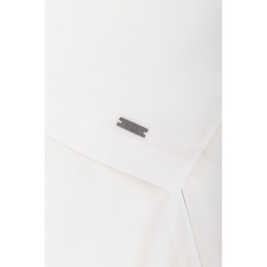 Armani sukienka trapezowa biała z elastanu z krótkimi rękawami 