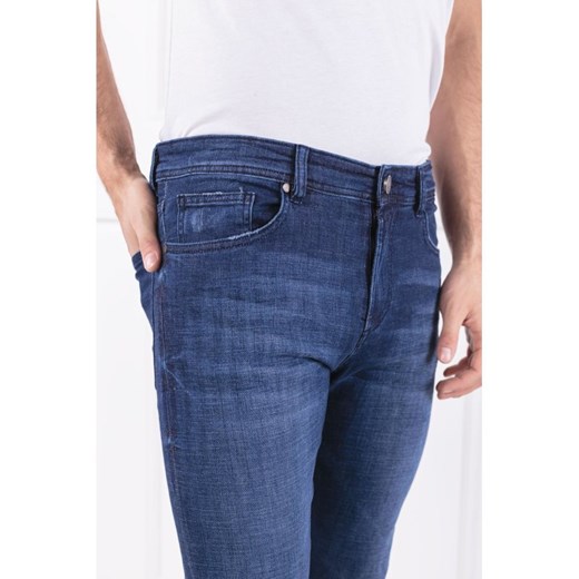 Versace Jeans jeansy męskie niebieskie bez wzorów 