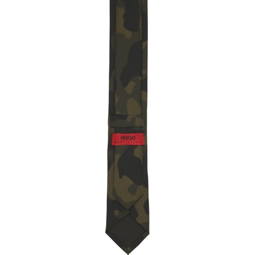 Krawat Hugo Boss zielony w abstrakcyjne wzory 