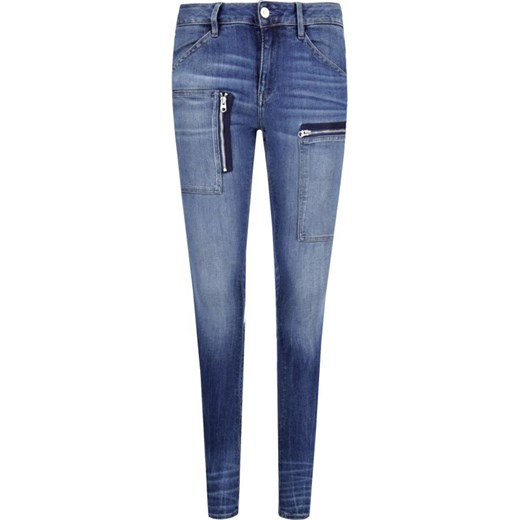 G-Star Raw jeansy damskie niebieskie na wiosnę bez wzorów 