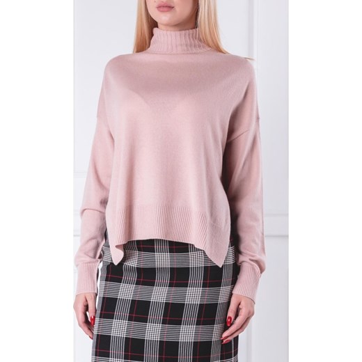 Różowy sweter damski Pinko bez wzorów 