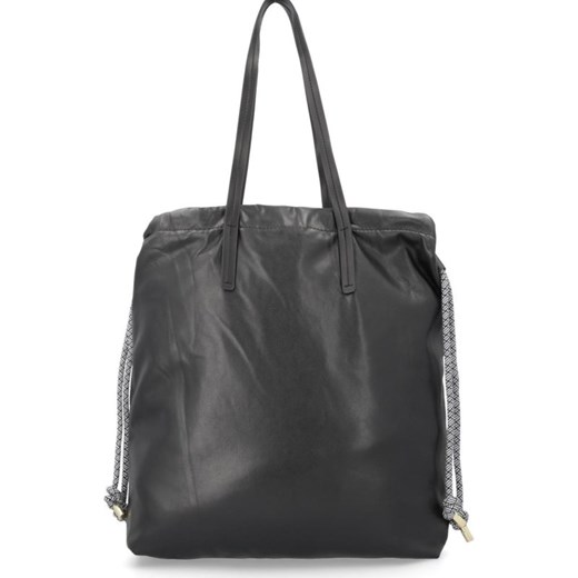 Shopper bag Desigual czarna matowa na ramię duża 