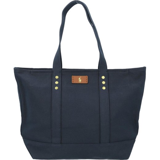 Shopper bag Polo Ralph Lauren duża na ramię bez dodatków 