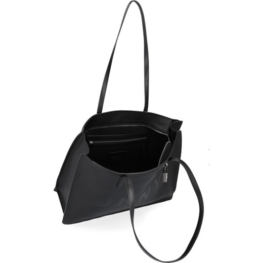 Shopper bag czarna Dkny elegancka na ramię duża 