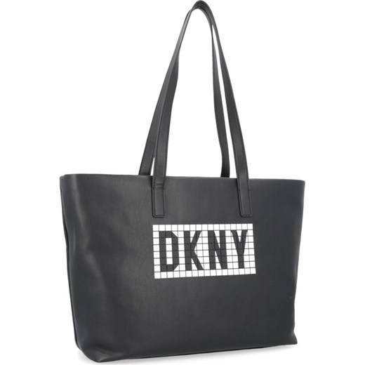 Shopper bag Dkny bez dodatków czarna 
