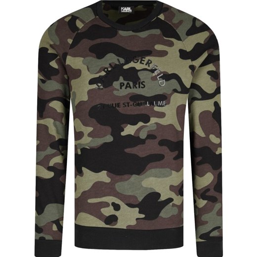 Bluza męska Karl Lagerfeld w militarnym stylu moro