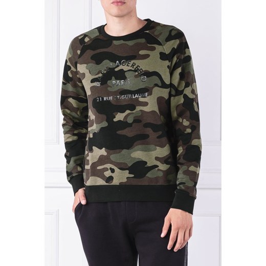 Bluza męska Karl Lagerfeld na jesień moro