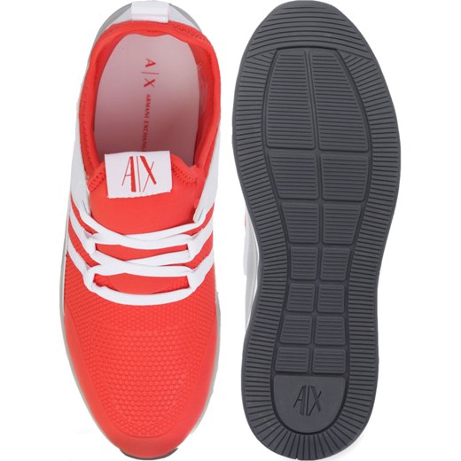 Armani buty sportowe damskie sneakersy w stylu młodzieżowym płaskie bez wzorów sznurowane 