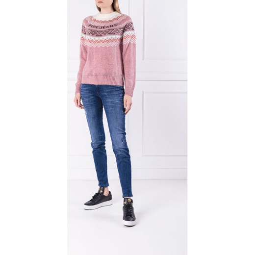 Sweter damski Pepe Jeans w geometryczny wzór 