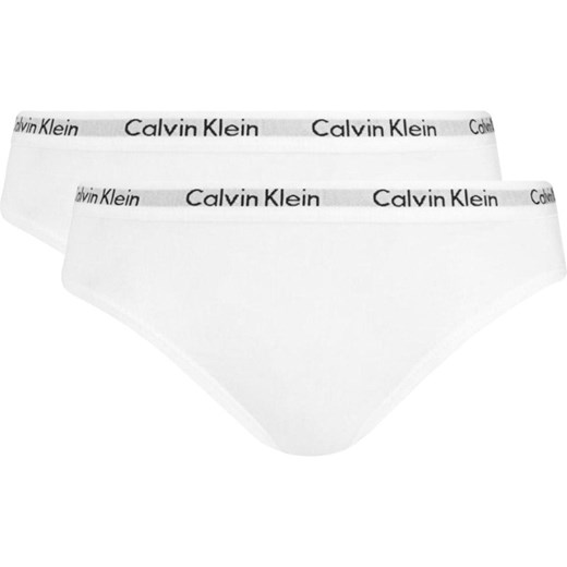 Majtki dziecięce Calvin Klein Underwear dzianinowe dla dziewczynki białe bez wzorów 