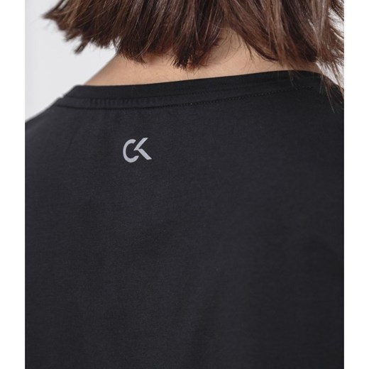 Czarna bluzka damska Calvin Klein z krótkim rękawem 