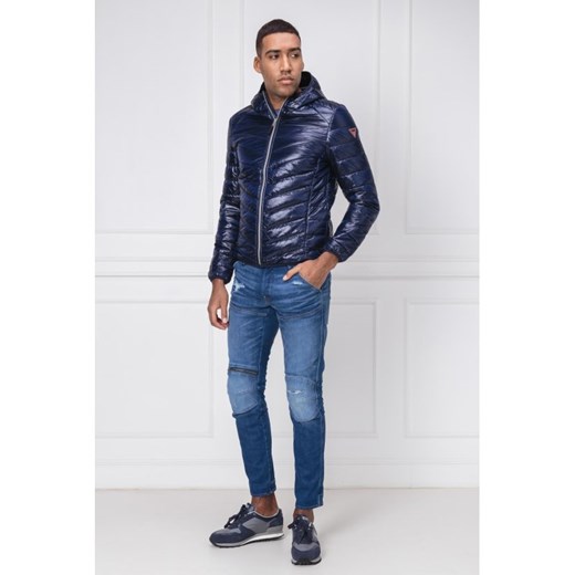 Guess Jeans Kurtka HOODED SUPERLIGHT PUFFA | Slim Fit