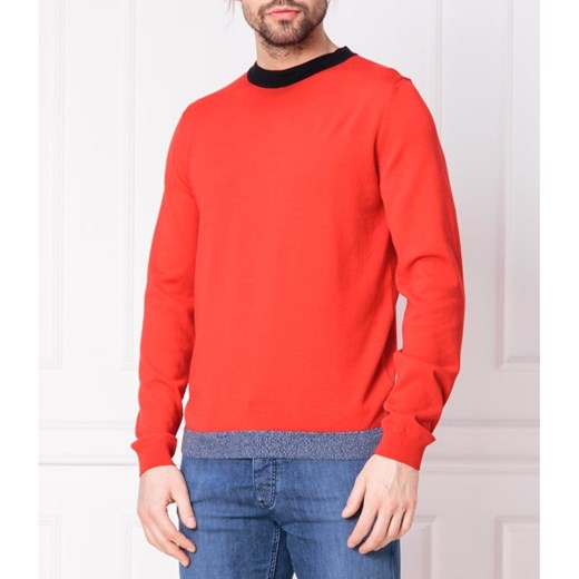 Sweter męski czerwony Boss 