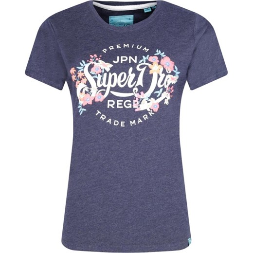 Superdry T-shirt SCRIPT FLORAL ENTRY | Regular Fit  Superdry S promocyjna cena Gomez Fashion Store 