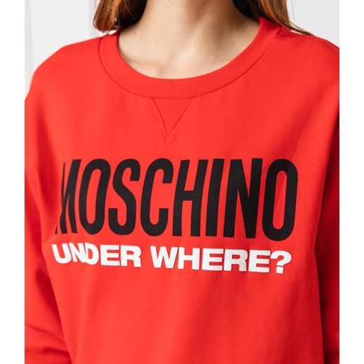 Czerwona bluza damska Moschino Underwear krótka 