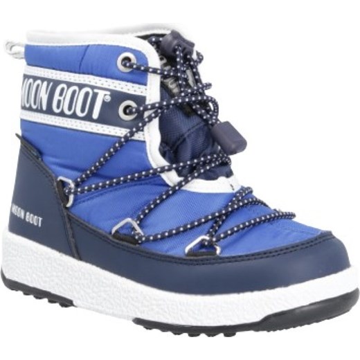 Buty zimowe dziecięce Moon Boot niebieskie śniegowce 