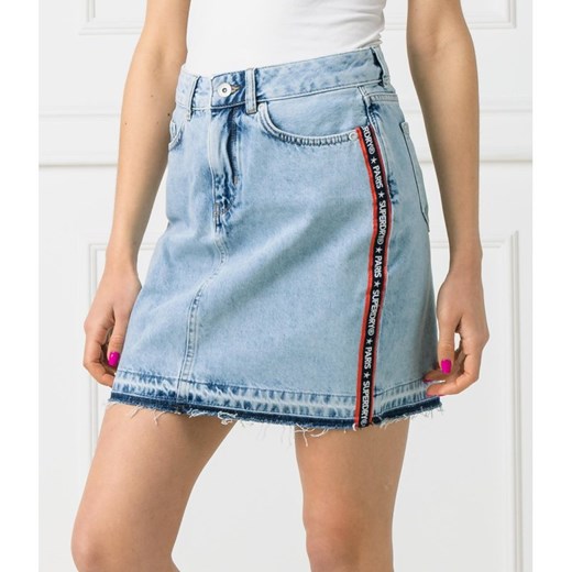 Spódnica Superdry casual w Domodi Superdry Spódnica ołówkowa blue