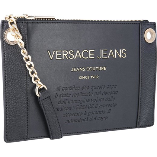 Czarna listonoszka Versace Jeans średnia elegancka 