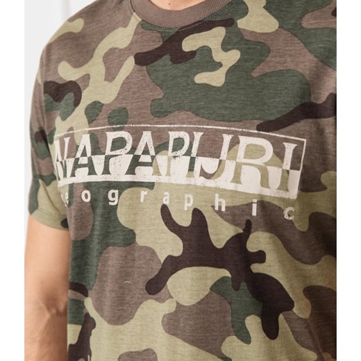 T-shirt męski Napapijri z krótkimi rękawami 