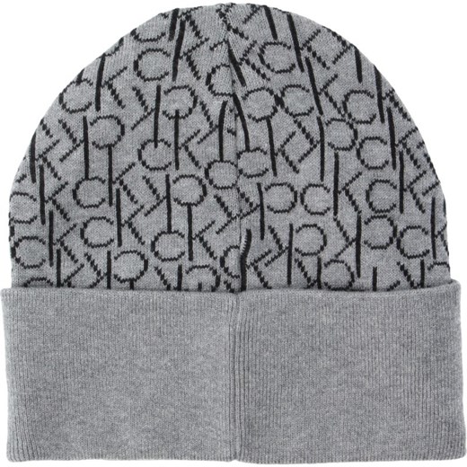 Szara czapka zimowa damska Calvin Klein 