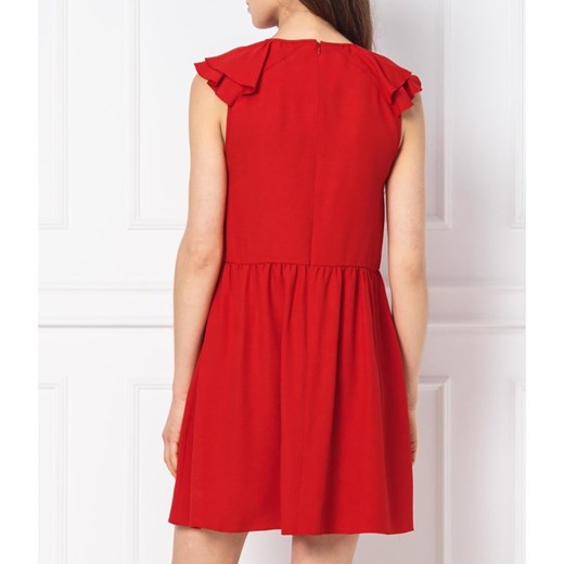Sukienka Red Valentino bez wzorów z okrągłym dekoltem mini bez rękawów 