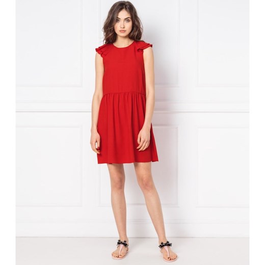 Sukienka Red Valentino bez rękawów bez wzorów 