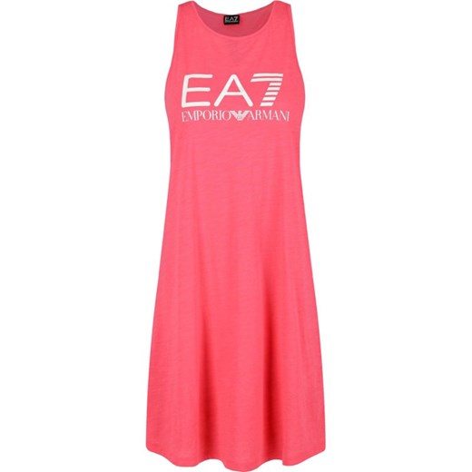 Sukienka Ea7 różowa midi 