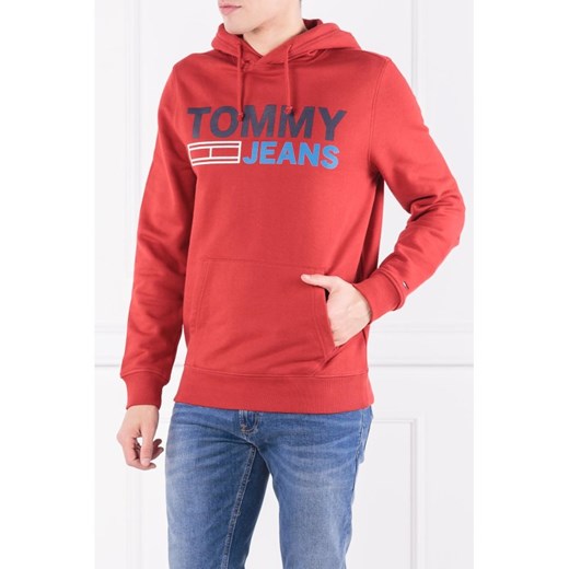 Bluza męska Tommy Jeans czerwona młodzieżowa 