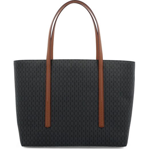 Shopper bag Boss czarna bez dodatków na ramię elegancka mieszcząca a5 