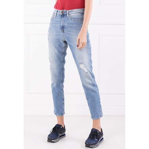 Jeansy damskie Tommy Hilfiger niebieskie w miejskim stylu