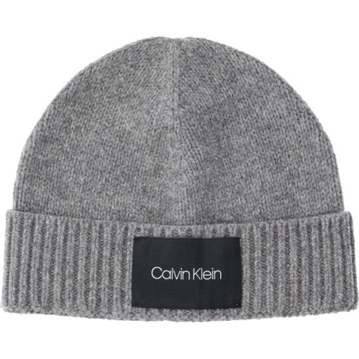 Calvin Klein Wełniana czapka CUFF