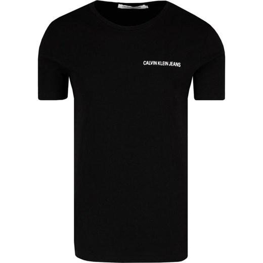 T-shirt męski Calvin Klein czarny z krótkimi rękawami 