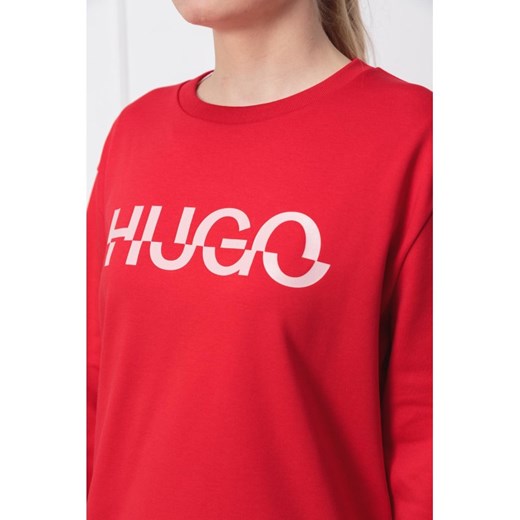 Bluza damska Hugo Boss czerwona krótka 