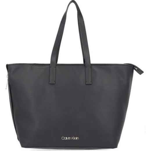 Shopper bag Calvin Klein bez dodatków na ramię duża 