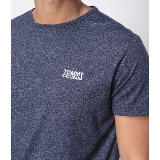 T-shirt męski Tommy Jeans niebieski z krótkimi rękawami 