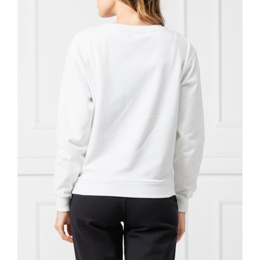 Bluza damska Moschino Underwear biała w stylu młodzieżowym 