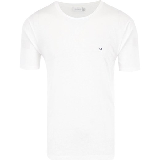 T-shirt męski Calvin Klein biały casualowy z krótkim rękawem 