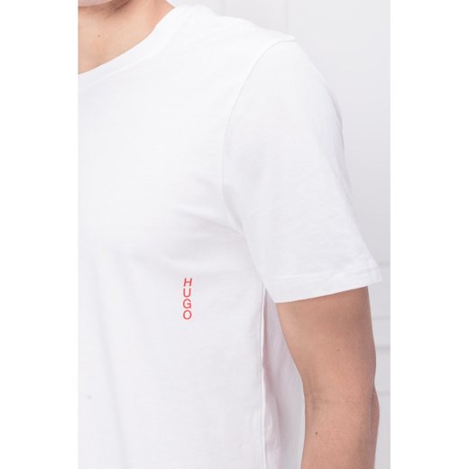 T-shirt męski biały Hugo Boss z krótkim rękawem 