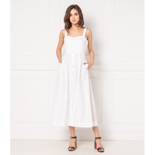 Pinko sukienka maxi biała 