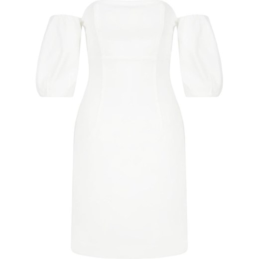 Sukienka biała Marciano na imprezę mini z krótkim rękawem 